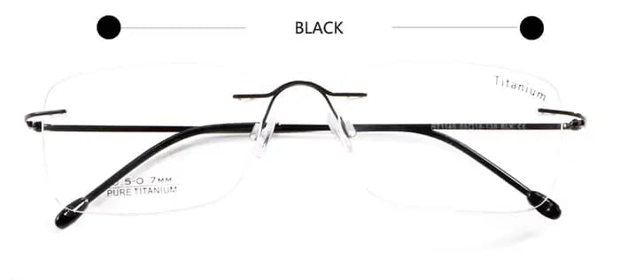 Monture de lunettes Flexible en titane pour hommes, ultralégère, sans monture, myopie, Prescription