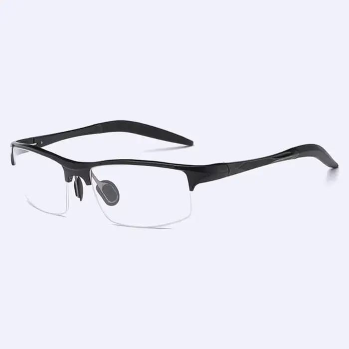 Monture de lunettes optiques demi-jante pour hommes, lunettes pour contrevenants, lunettes pour homm
