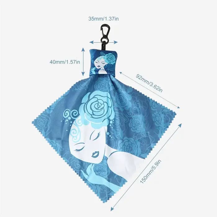 Chiffon de nettoyage pour lunettes en microfibre lavable, lingettes de nettoyage pour lunettes, port