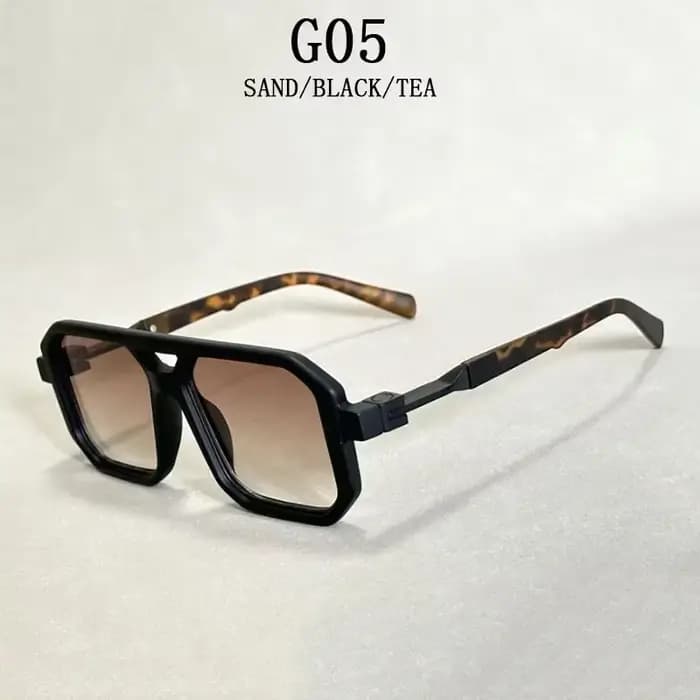 2025 Vintage mode Protection solaire lunettes De soleil pour hommes nuances carrées rétro Flair lune
