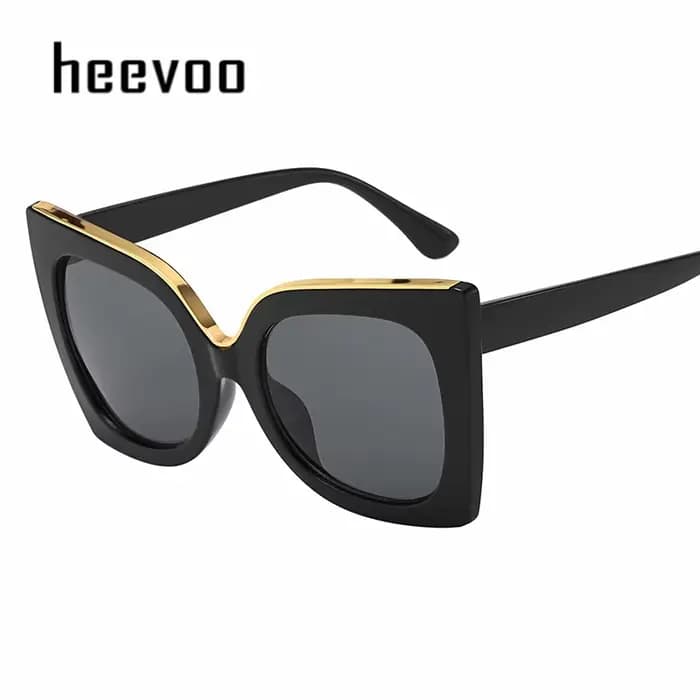 Lunettes de soleil surdimensionnées papillon tendance pour femme, marque de luxe, lunettes de soleil