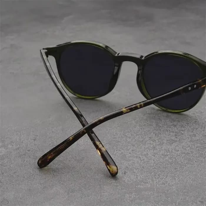 Lunettes de soleil rondes pour myopie, petite monture, rétro, marque de styliste, UV400, lunettes po