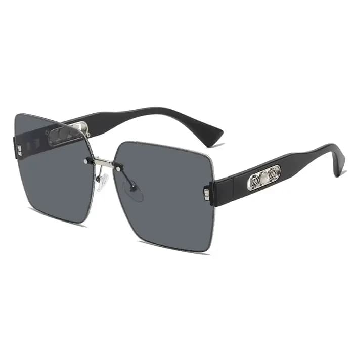 Marque de luxe moderne femmes lunettes de soleil Glamour dames concepteur sans monture lunettes de s