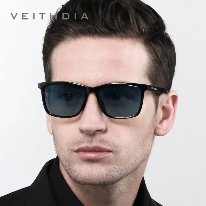 VEITHDIA Lunettes de soleil polarisées pour hommes et femmes, lunettes de soleil à la mode, lunettes