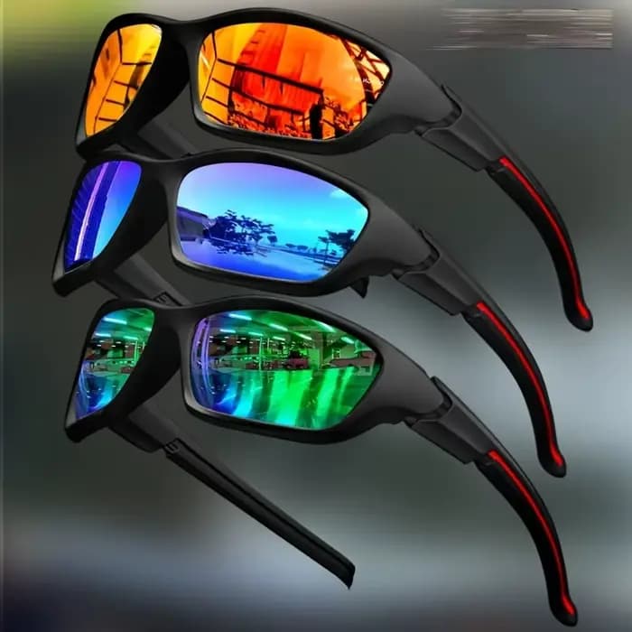 2/3 pièces nouvelles lunettes de soleil polarisées pour hommes en plein air mode sport pêche cyclism