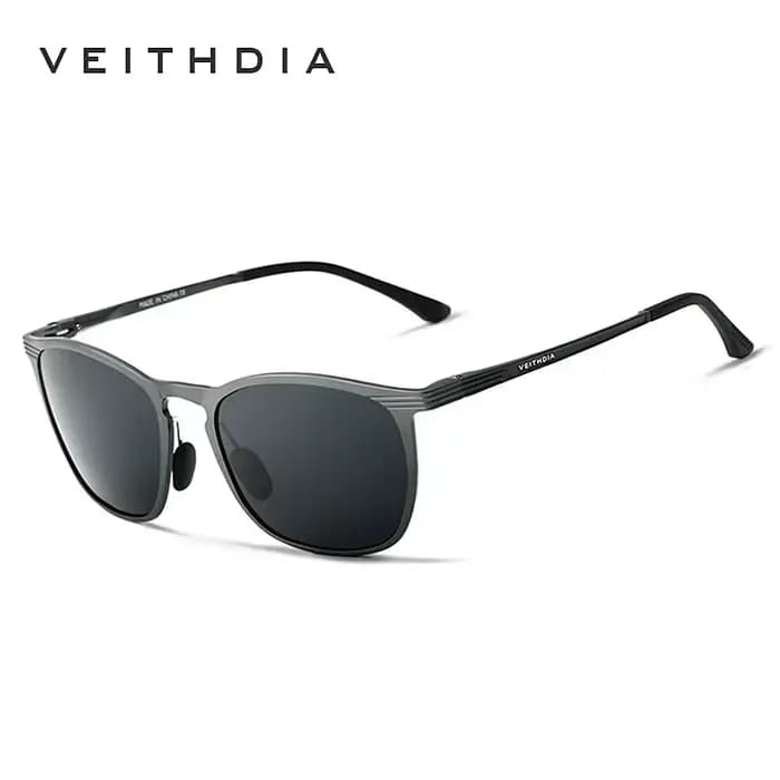 VEITHDIA-Lunettes de soleil unisexes rétro en aluminium et magnésium, verres polarisés, vintage, acc