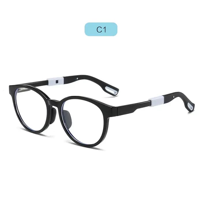 Lunettes de Prescription Ellipse TR90 pour enfants de 6 à 12 ans, lunettes pour garçons et filles, m