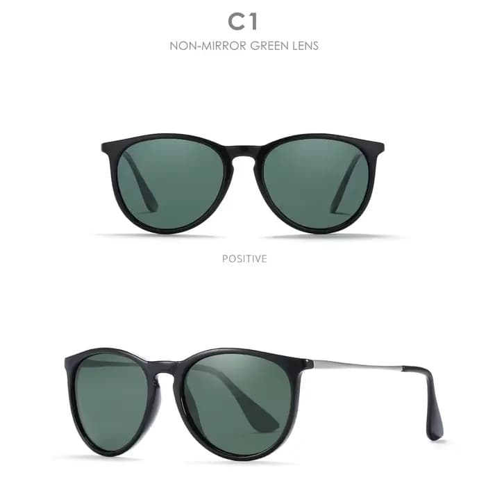 KDEAM-Lunettes de soleil rondes classiques pour femmes et hommes, lunettes de marque de luxe en méta