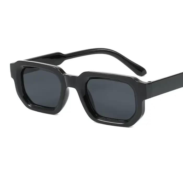 Nouvelles lunettes de soleil vintage à monture rectangulaire pour hommes, lunettes de soleil rétro t
