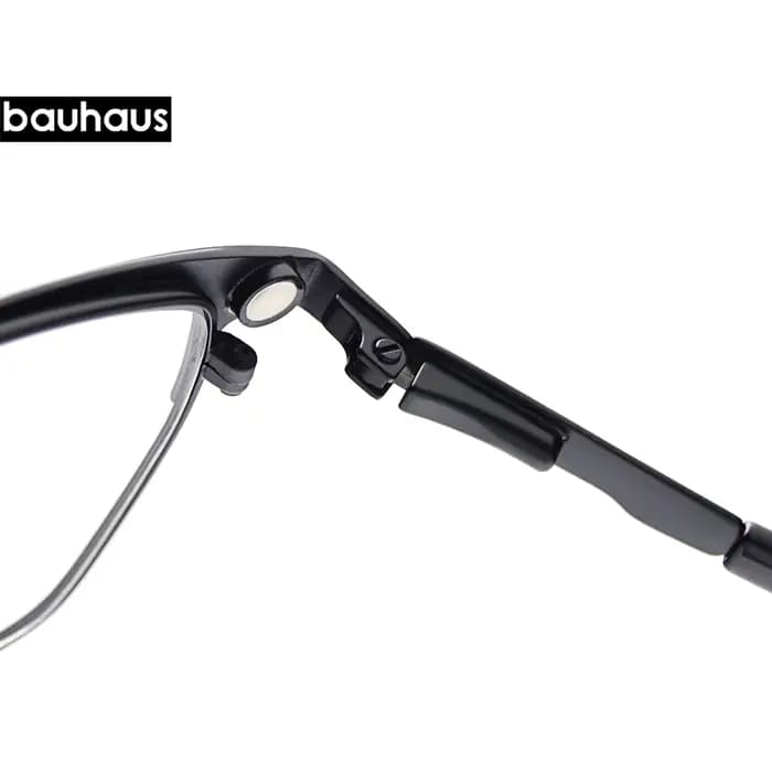Lunettes à clip magnétique polarisées pour hommes, lunettes carrées rétro, cadre optique pour contre
