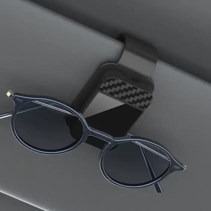 Support de lunettes à clipser sur pare-soleil de voiture, matériau ABS durable, clip de rangement po