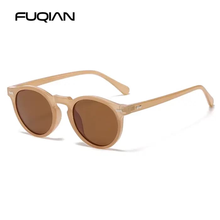 Lunettes de soleil rondes rétro pour hommes et femmes, petites lunettes de soleil polarisées à la mo