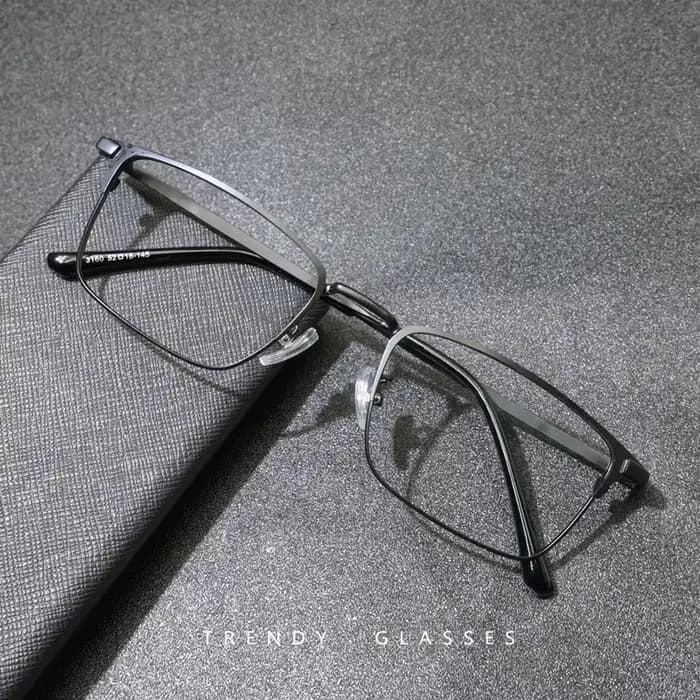 Lunettes de lecture optiques rétro ultralégères en alliage de titane, monture carrée d'affaires phot