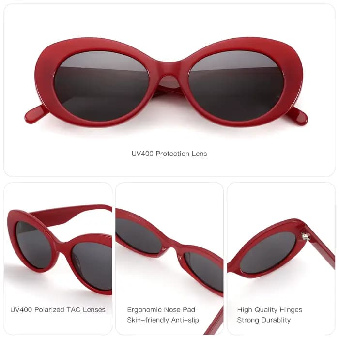 ZENOTTIC-Lunettes de soleil polarisées en acétate faites à la main pour femmes, monture optique, lun