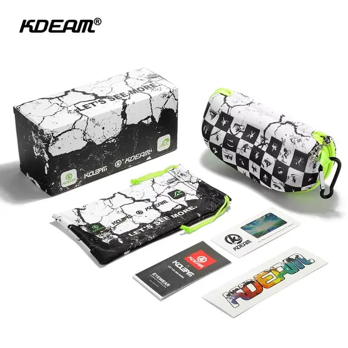 KDEAM-Lunettes de soleil polarisées rectangulaires pour hommes, revêtement véritable, durable, barri