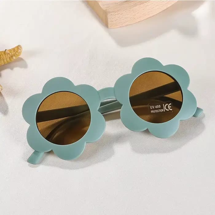 Nouveau soleil fleur enfants lunettes de soleil UV400 pour garçon filles enfant en bas âge belle béb