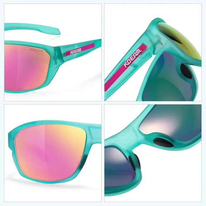 KDEAM toutes les lunettes de soleil de pêche noires polarisées Performance lunettes de soleil de spo