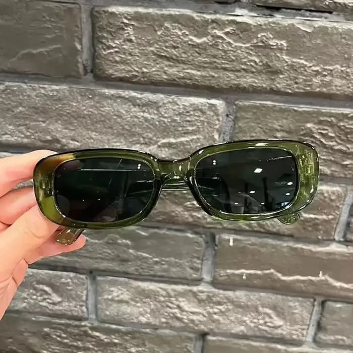 Mode été lunettes de soleil esthétique été nuances lunettes femmes hommes rétro petit cadre UV400 lu