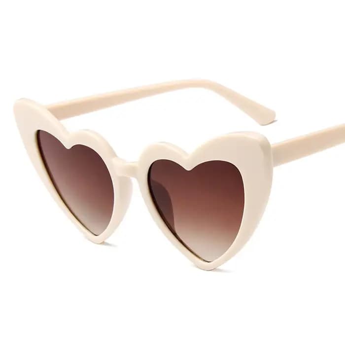 Lunettes de soleil en forme de cœur pour femmes, cadeaux pour enterrement de vie de jeune fille, déc