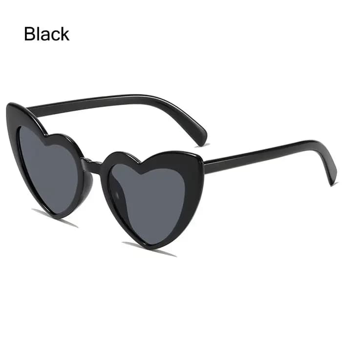 Lunettes de soleil vintage en forme de cœur pour femmes, lunettes de soleil carrées roses irrégulièr