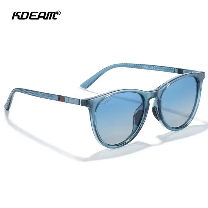 KDEAM-Lunettes de soleil vintage pour femmes, verres polarisés, design simple, lumière réfléchie fil