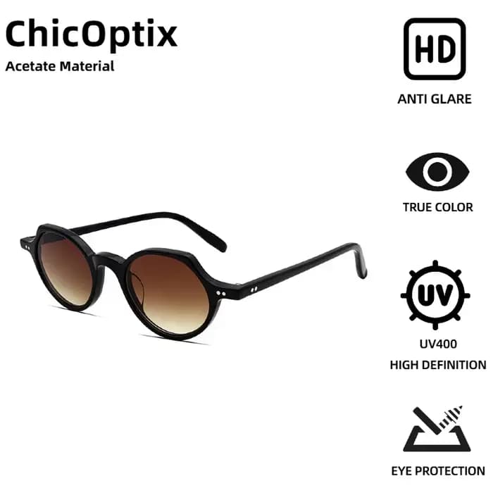 ChicOptix luxe Rivet Design rétro mode lunettes de soleil femmes hommes Vintage couleur haute qualit