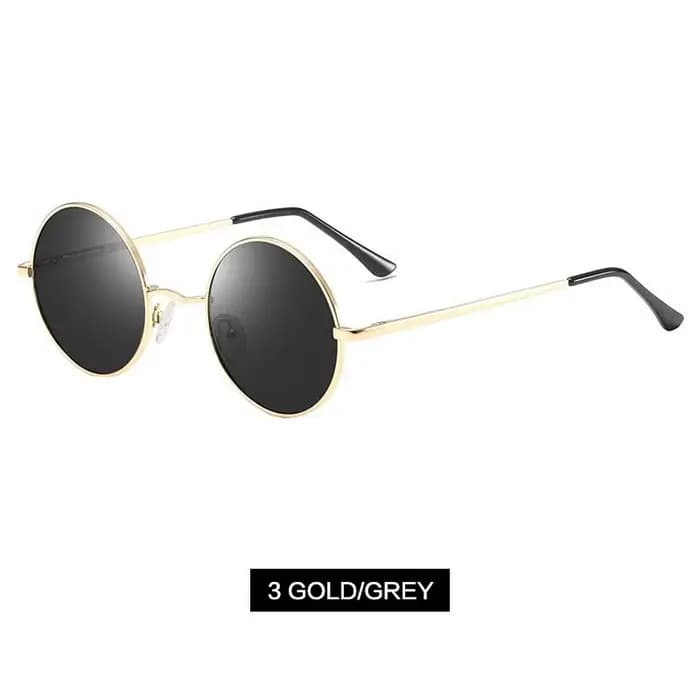 UVLAIK Vintage lunettes de soleil polarisées femmes hommes classique rétro petit rond John Lennon lu