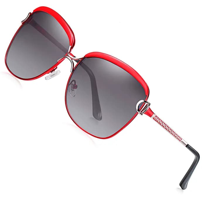 BARCUR polarisé dames lunettes de soleil femmes dégradé lentille ronde lunettes de soleil carré de l