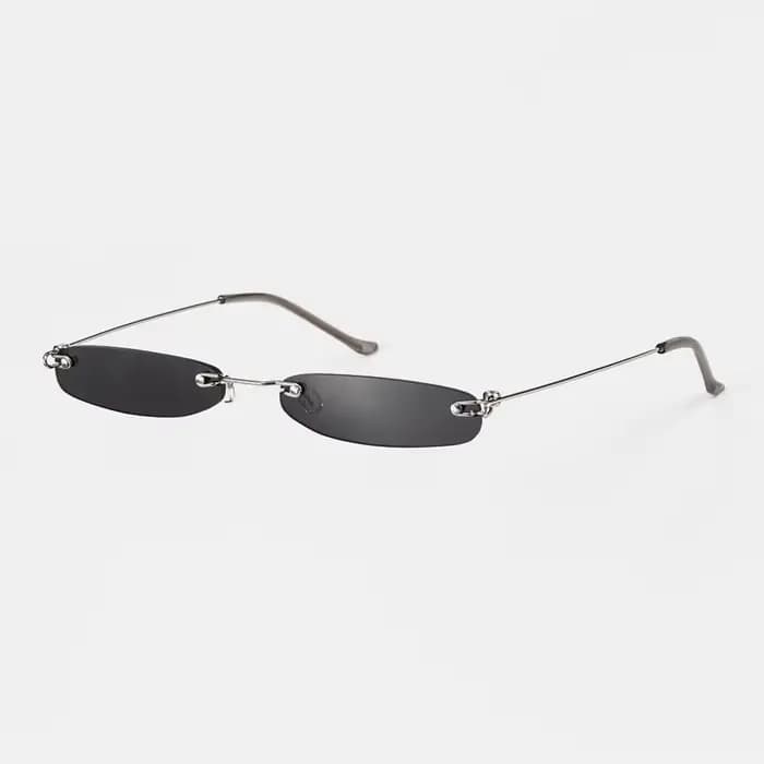 Petites lunettes de soleil femmes hommes marque concepteur sans monture lunettes étroites luxe tenda