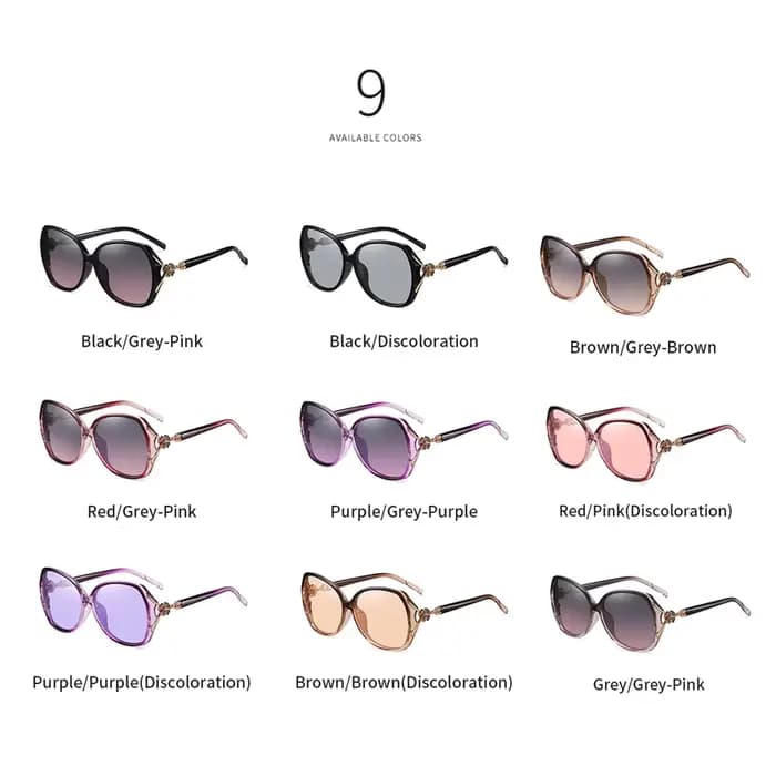 Gafas – lunettes de soleil polarisées de luxe pour femmes, verres de Protection UV400, cristal, Cool