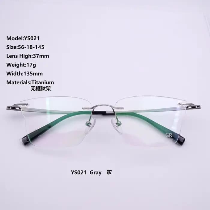 Montures de lunettes YS021, nouvelle mode, ultra-légères, unisexes, sans monture, pour myopie, prix