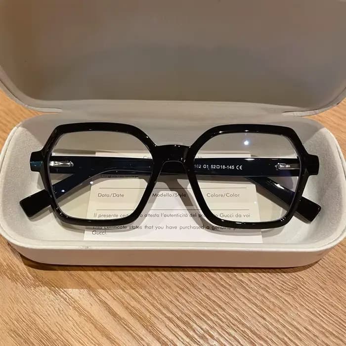 CLLOIO dames tendance Style de rue lunettes polygonales changement progressif cadres bleu lumière fi