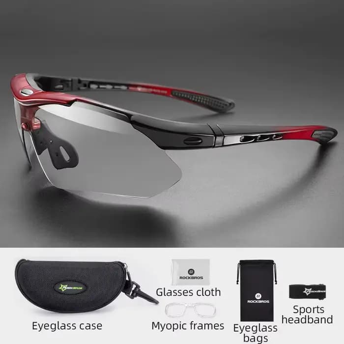 ROCKBROS lunettes de cyclisme photochromiques UV400 sport randonnée course vélo lunettes de soleil h
