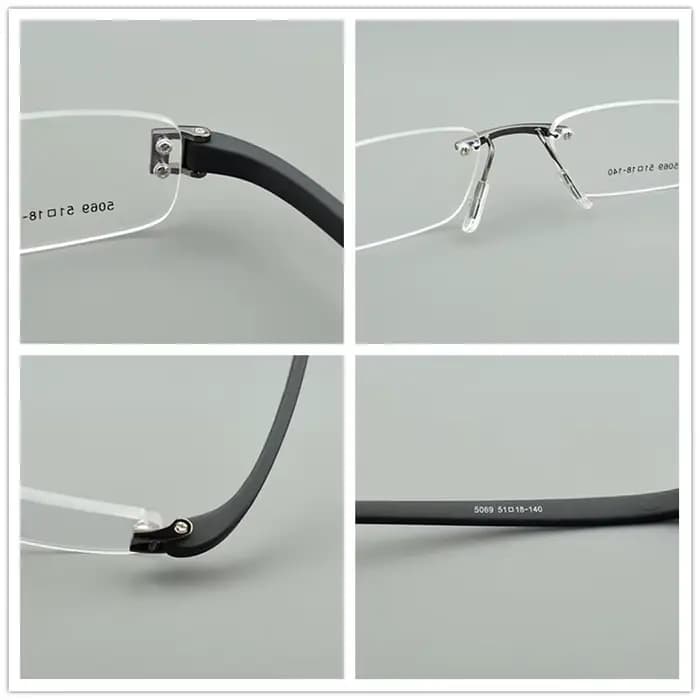 TAG Hezekiah montures de lunettes sans cadre hommes lunettes carrées lunettes de Prescription optiqu
