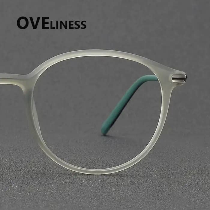 2025 acétate titane lunettes cadre pour hommes femmes marque Design rétro Vintage rond lunettes cadr