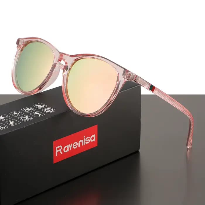 Ravenisa lunettes de soleil polarisées pour femmes marque Design cadre mode lunettes de soleil rose