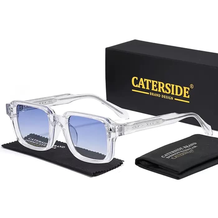 CATERSIDE mode hommes lunettes de soleil carrées marque Design branches conseils lunettes de soleil