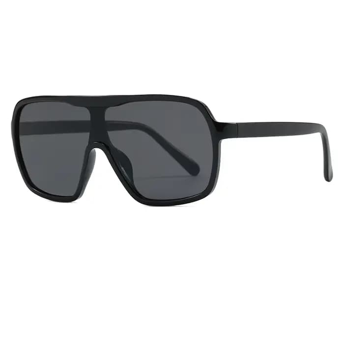 Lunettes de protection nouvelle tendance grand cadre carré lunettes de soleil femmes une pièce Cool