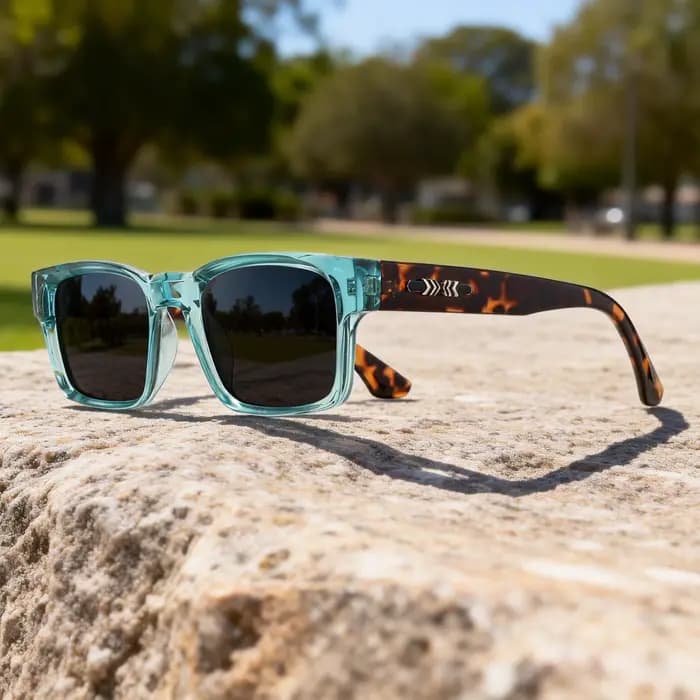 Lunettes de soleil rétro punk - Monture carrée protectrice, UV400 unisexe pour les aventures en plei