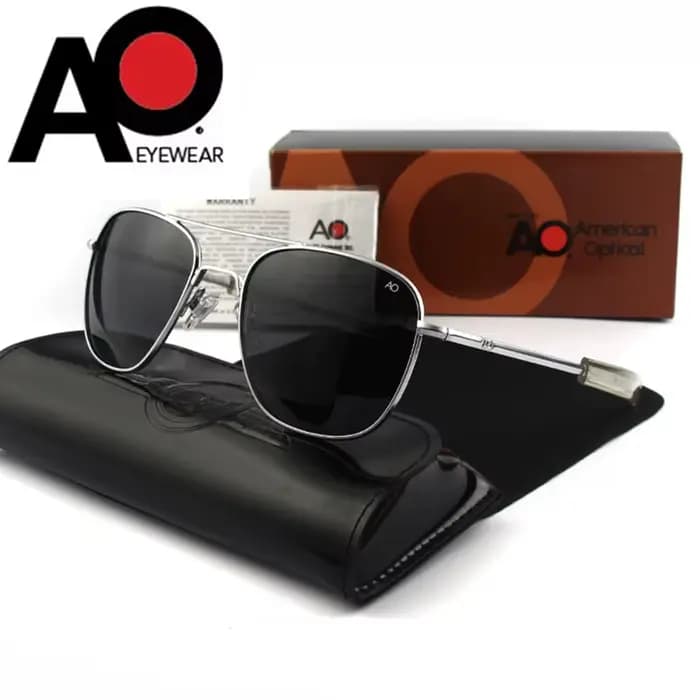 Pilot AO lunettes de soleil hommes Top qualité armée américaine militaire miroir AGX verre trempé le