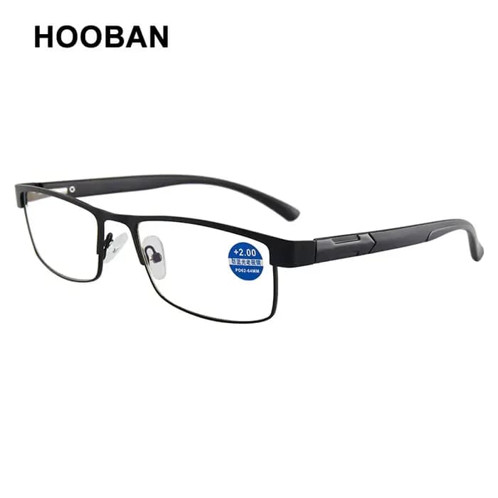 Lunettes de lecture en acier inoxydable de haute qualité pour hommes et femmes, presbytes, à la mode