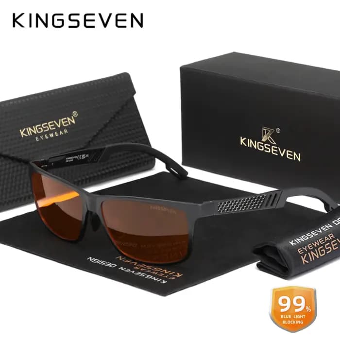 KINGSEVEN lunettes bloquant la lumière bleue hommes/femmes haute qualité en aluminium ordinateur Ant