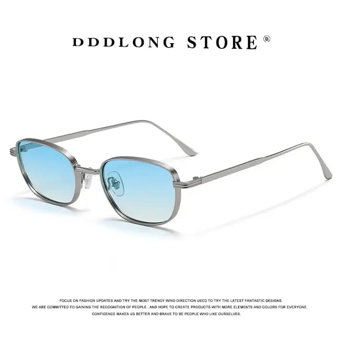 DDDLONG mode petit carré rétro lunettes de soleil femmes classique Vintage Punk lunettes de soleil p