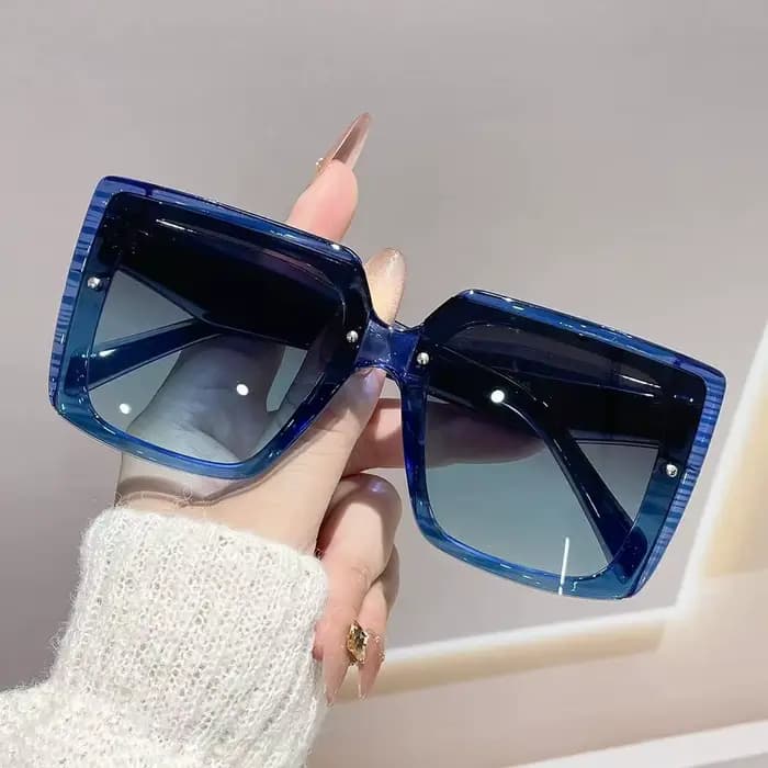 Lunettes de soleil carrées surdimensionnées pour femmes, de luxe, de marque, protection UV400, montu