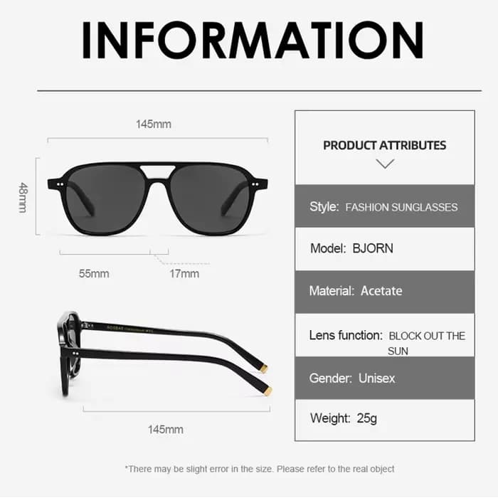 Matériau TR90 ultra-léger Lunettes de soleil polarisées Double nez Bridges lunettes de soleil pour h