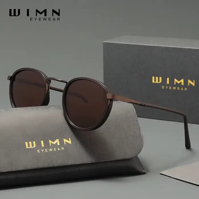 WIMN – lunettes de soleil polarisées à monture ronde pour hommes et femmes, de luxe, pour la conduit