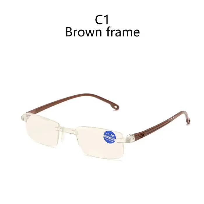 Dioptrie + 1.0 + 1.5 + 2.0 + 2.5 + 3.5 + 4.0 sans cadre Anti-lumière bleue lunettes de lecture femme