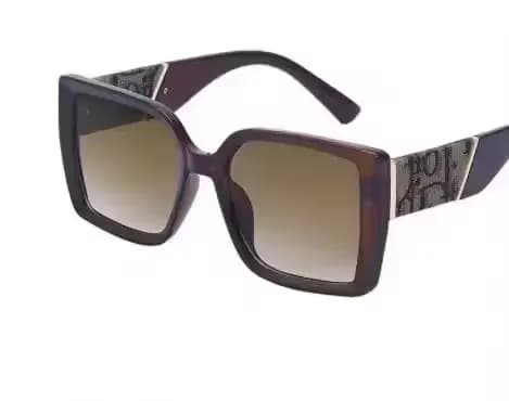 ChimBrand Designer Lunettes de soleil carrées pour femmes, Lunettes d'extérieur, Lettre, Lunettes de