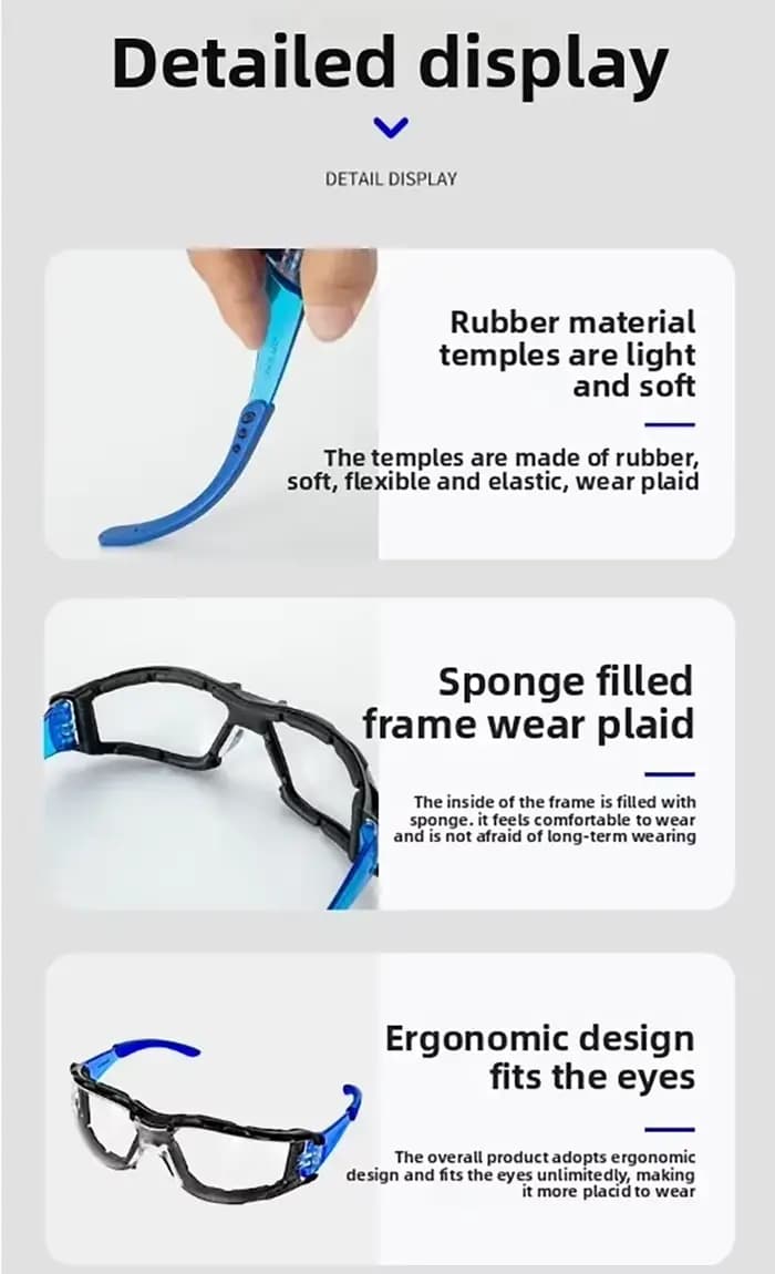 Lunettes de sécurité lunettes Sport Protection des yeux joint en mousse souple lunettes pour le tir