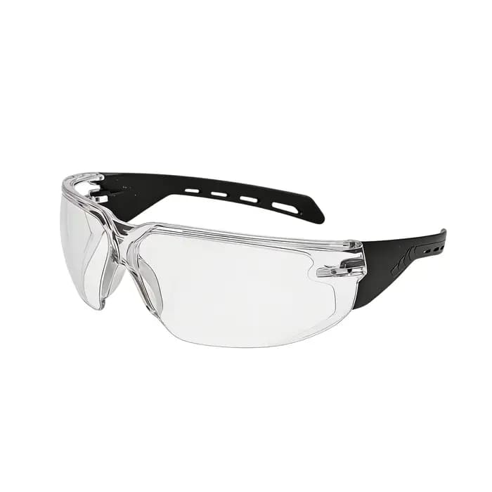 Lunettes de sécurité réglables sur lunettes ANSI Z87.1 avec lentilles antibuée et protection latéral